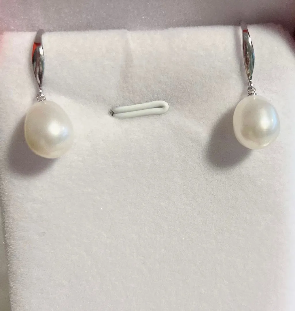 10mm-12mm Freshwater Pearl Earrings Drop