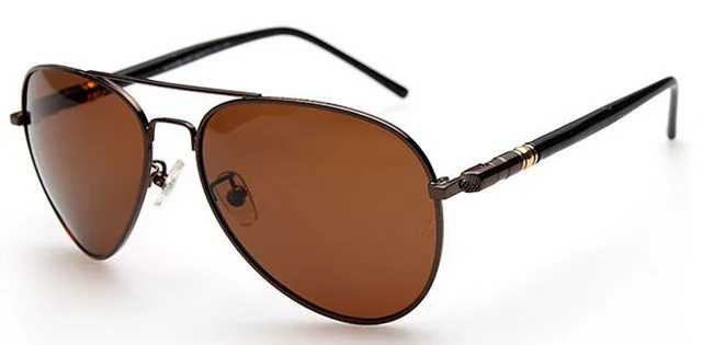 BOYEDA Classic Men Sunglasses Polarized UV400 Vintage Metal Brand Designer Sun Glasses for Men Retro Round Pilot Driving Eyewear