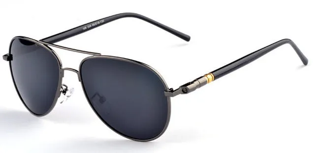 BOYEDA Classic Men Sunglasses Polarized UV400 Vintage Metal Brand Designer Sun Glasses for Men Retro Round Pilot Driving Eyewear