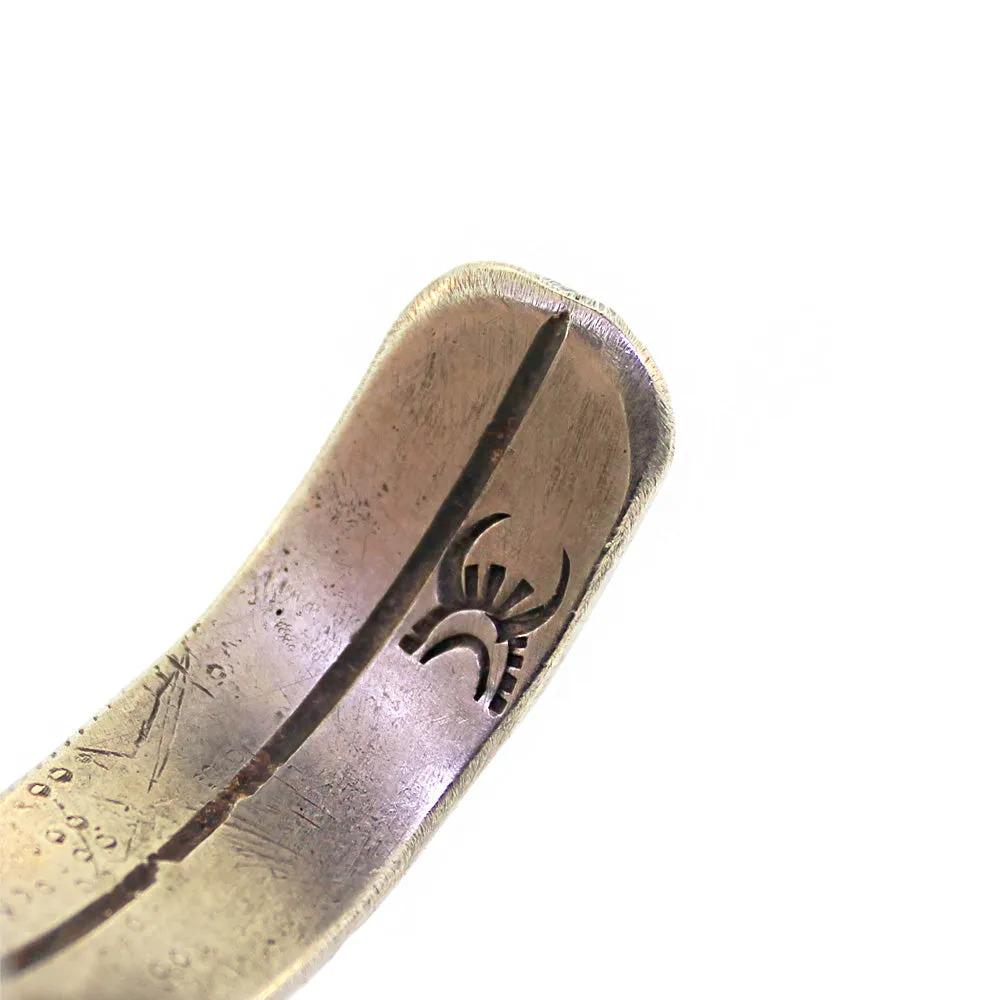 Buffalo Double Row Stamped Cuff Bracelet