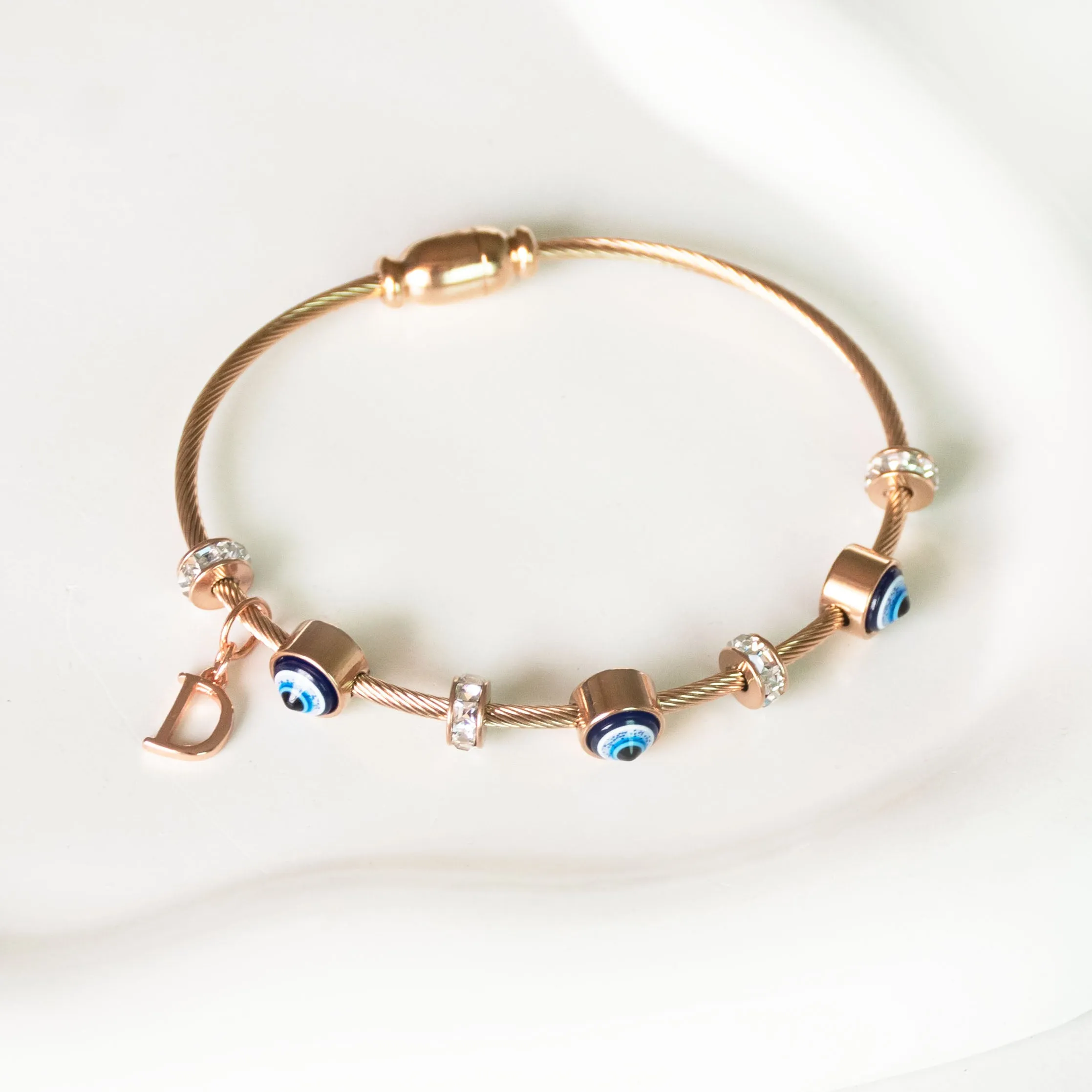 Classic Evil Eye With Personalized Initial