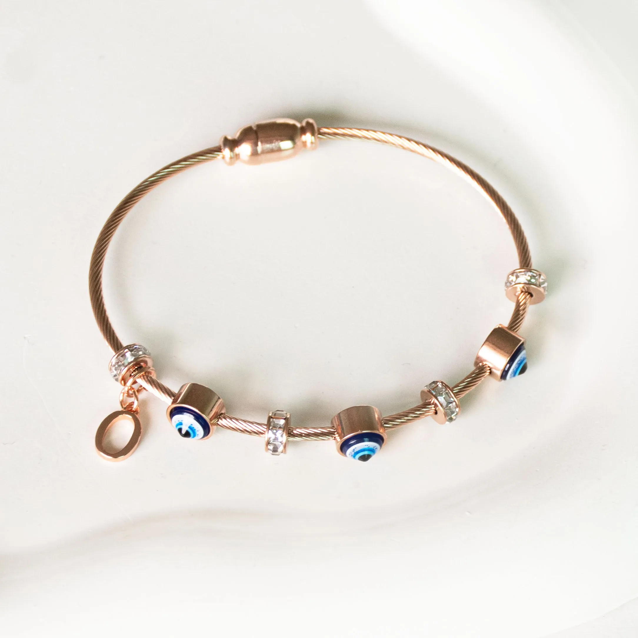 Classic Evil Eye With Personalized Initial