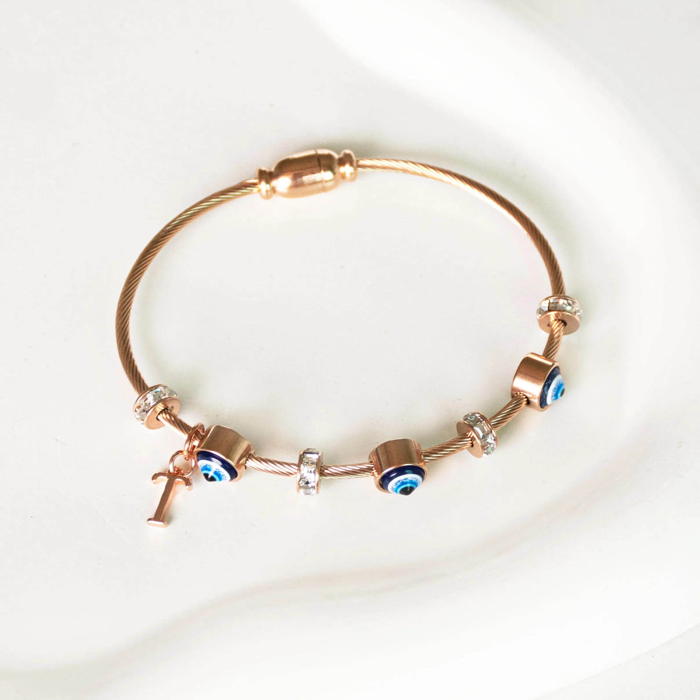 Classic Evil Eye With Personalized Initial