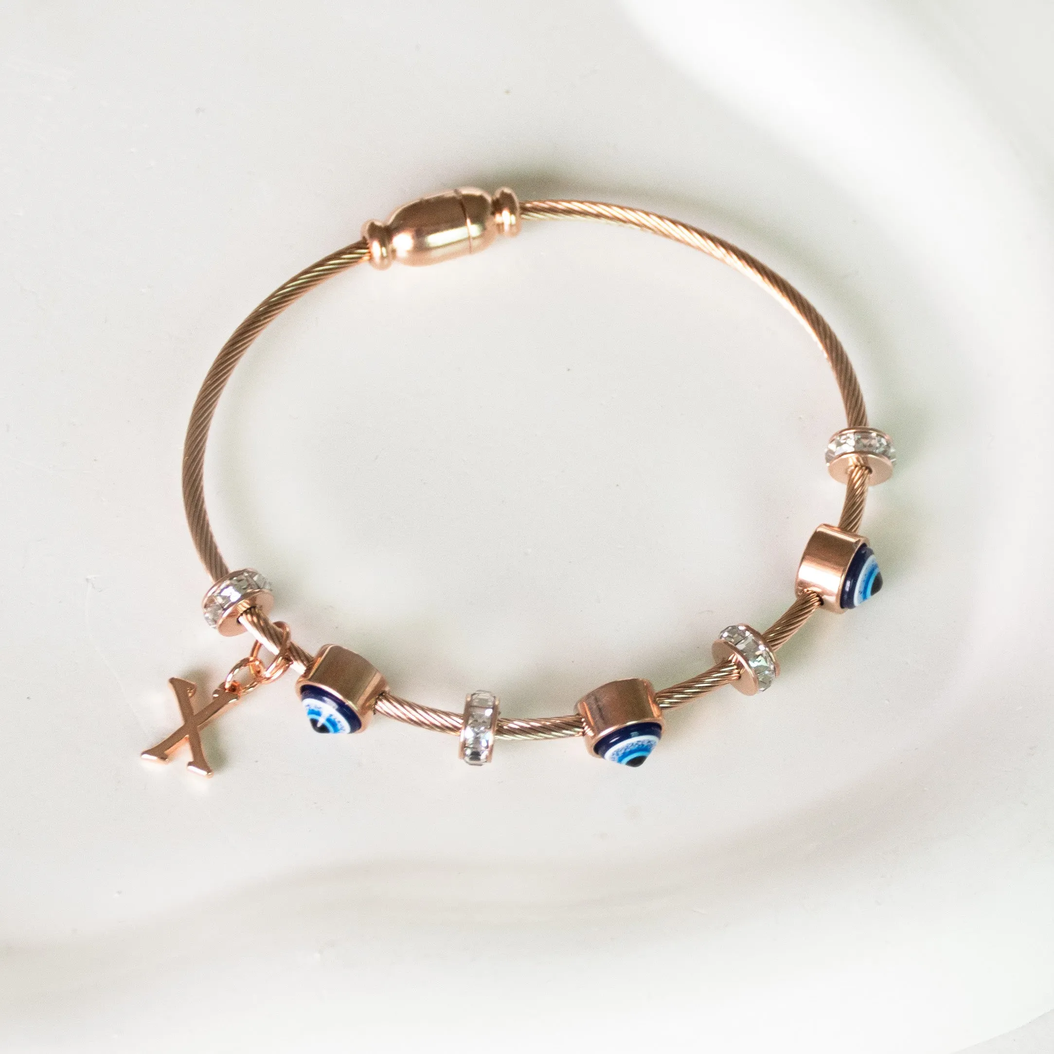 Classic Evil Eye With Personalized Initial