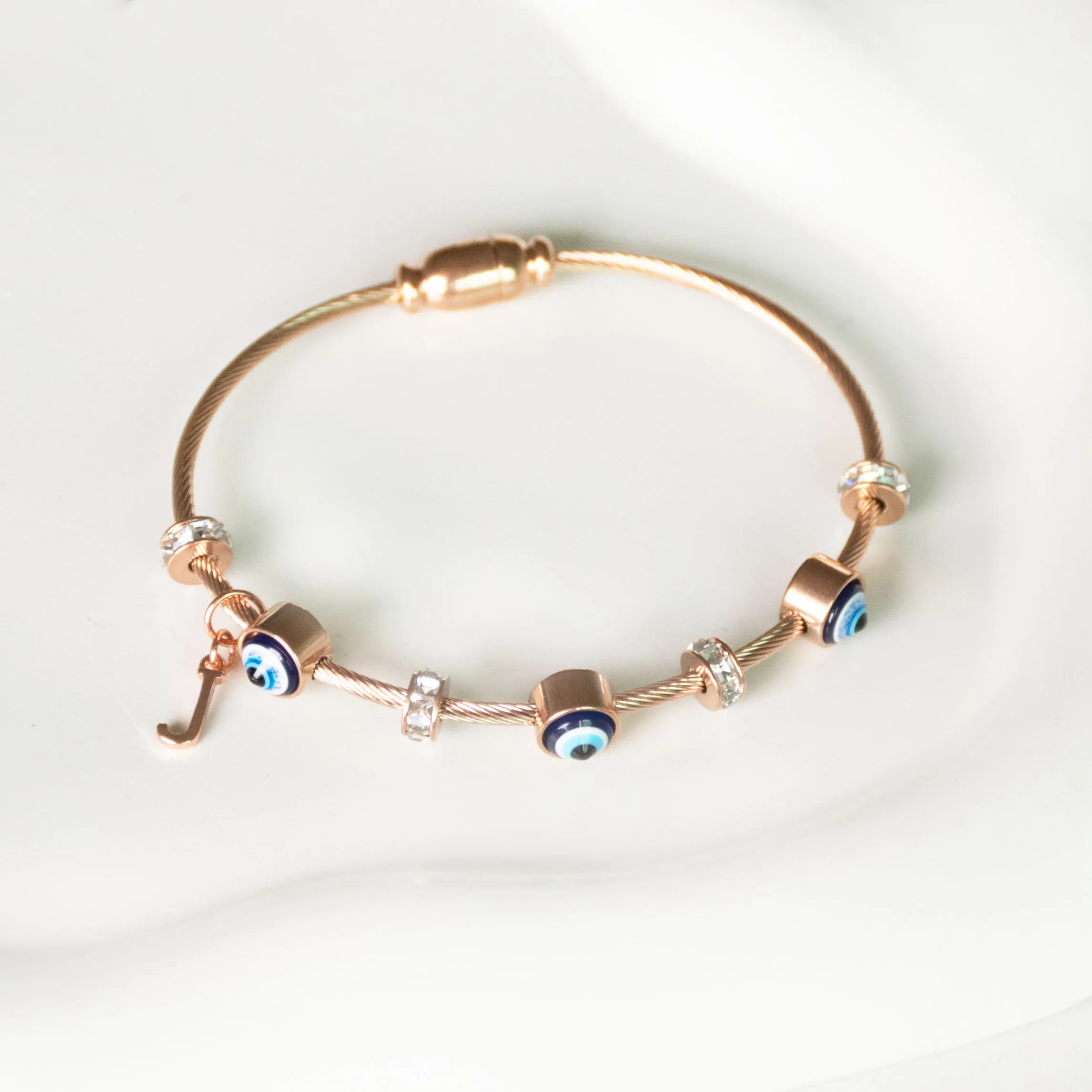 Classic Evil Eye With Personalized Initial
