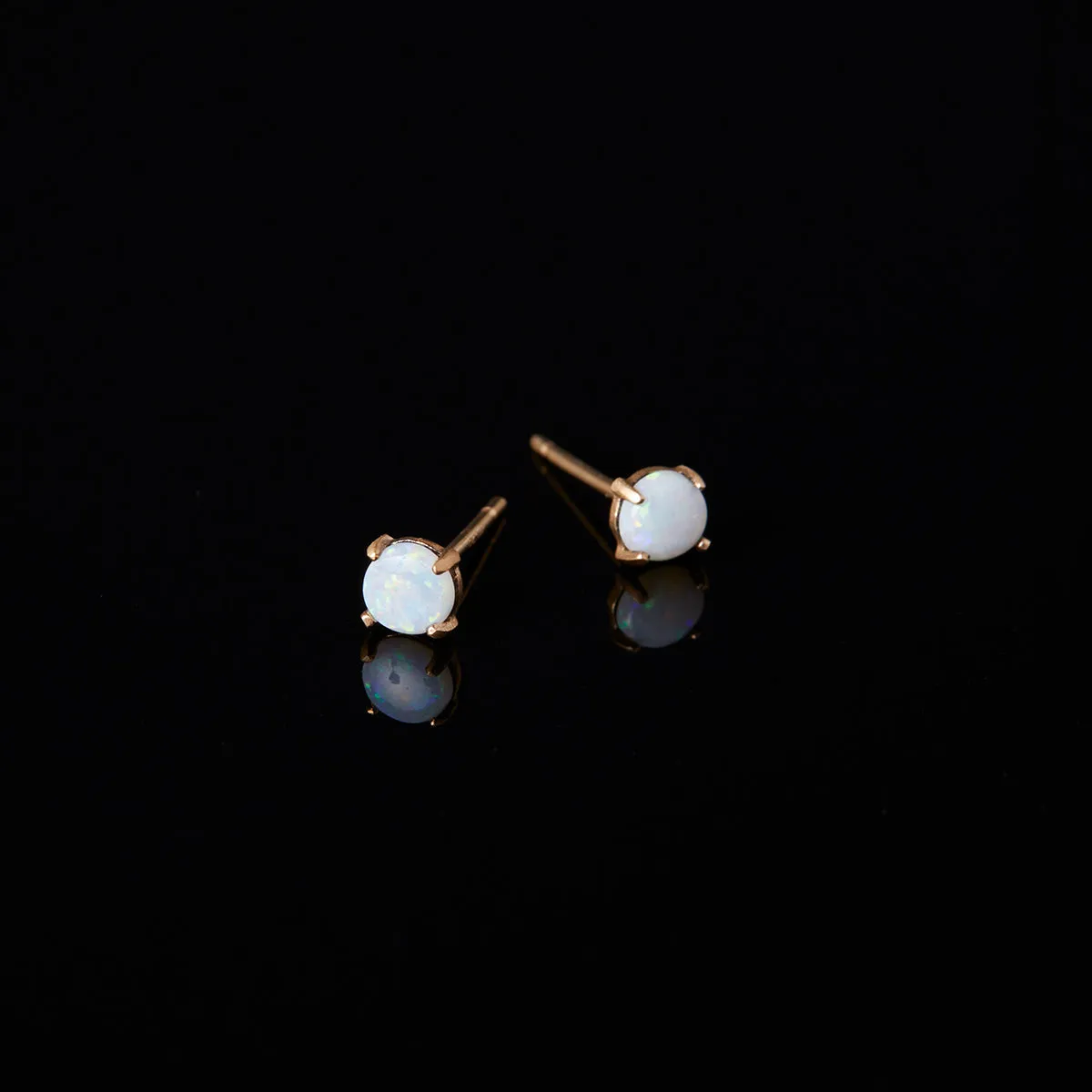 E7904OP | Australian White Opal Wisp Studs