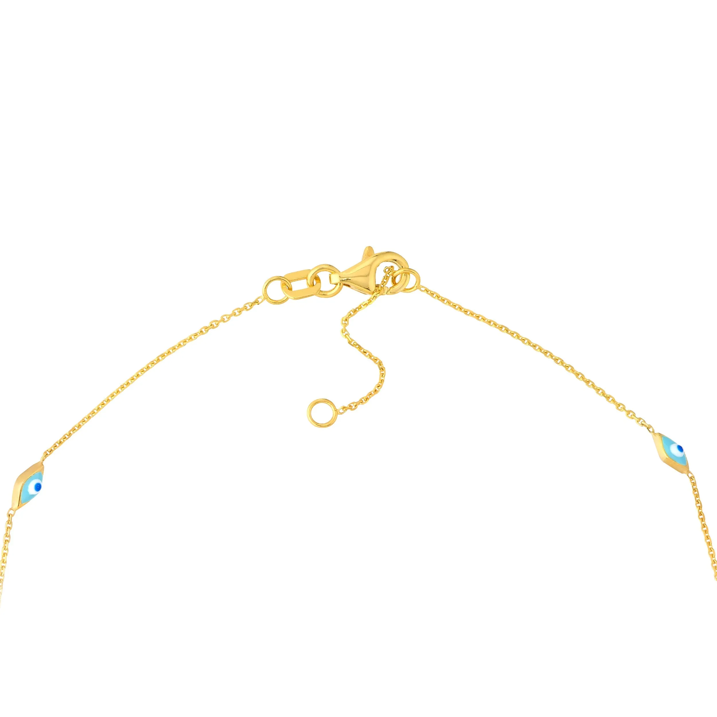 Enamel Evil Eye Station Chain