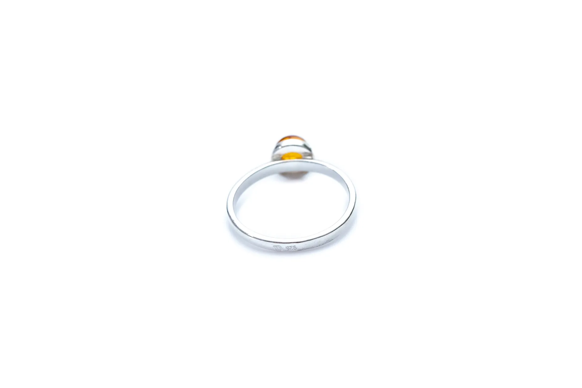 ESSENTIALS Mini Amber Stacking Ring - Minimal Amber Jewellery