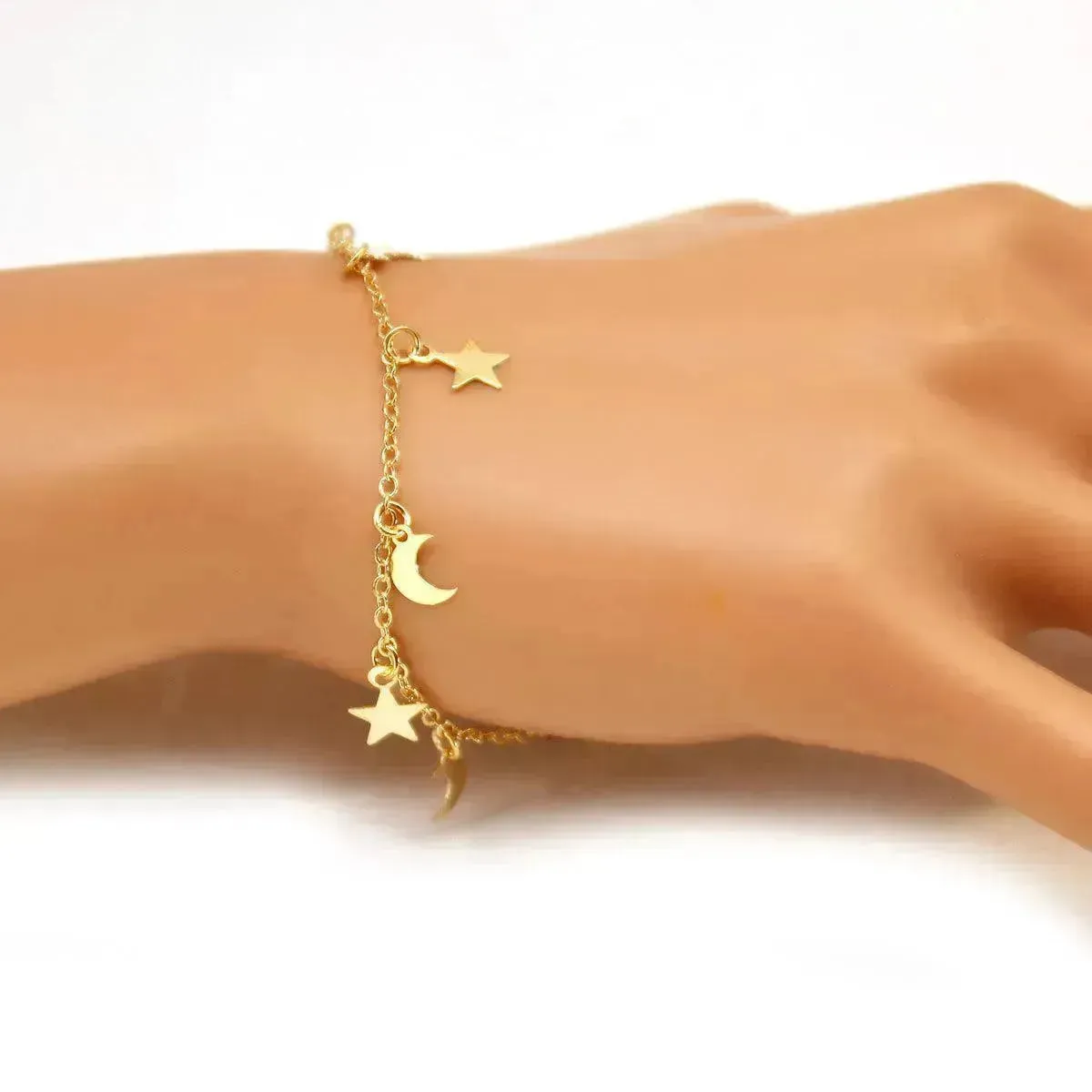 European And American Fashion Star Moon Combination Bracelet