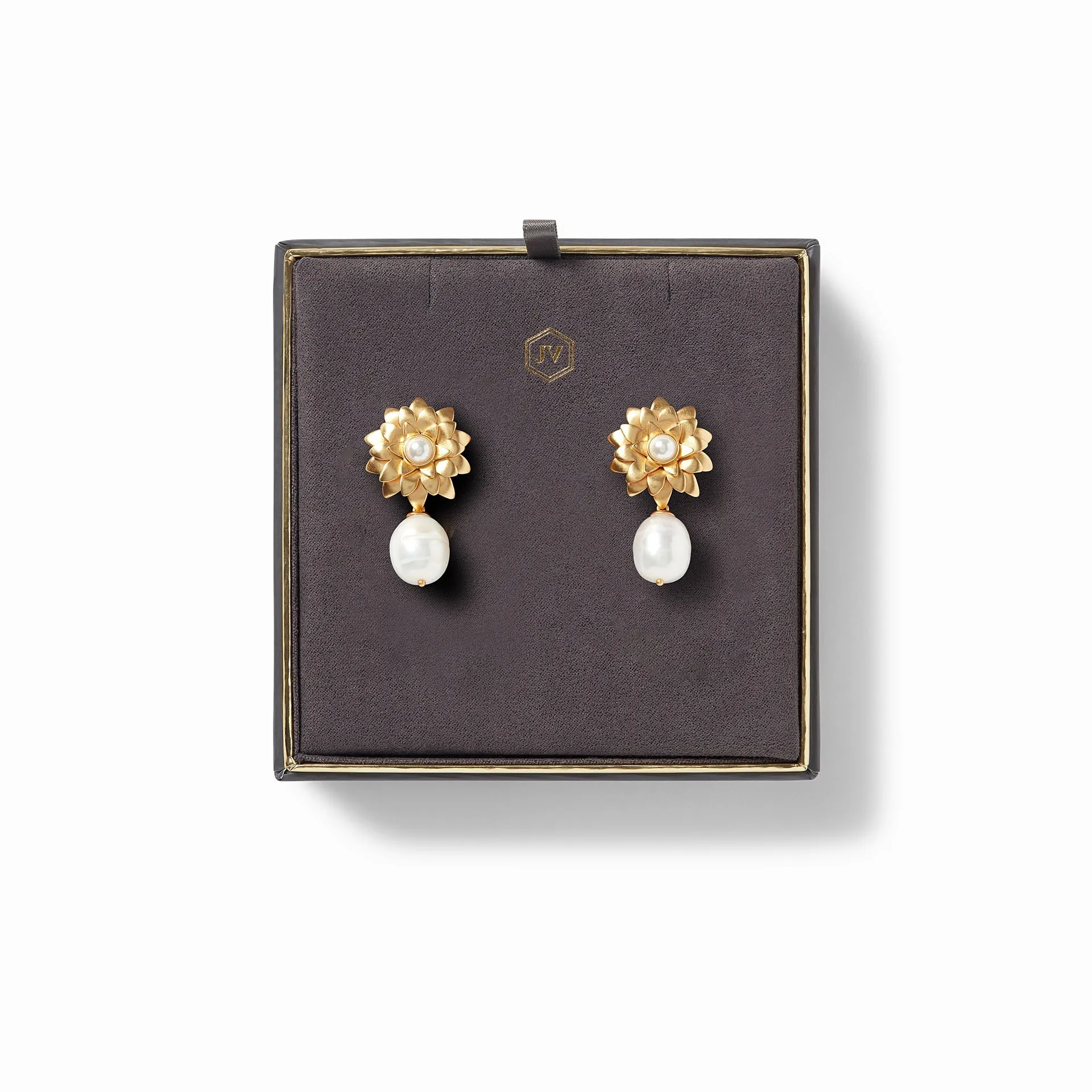 FLORA PEARL DROP EARRING