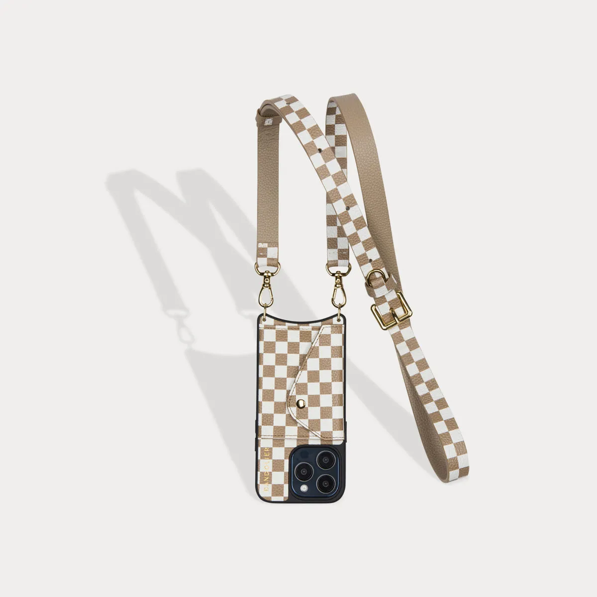 Hailey Expanded Set - Taupe Checker/Gold