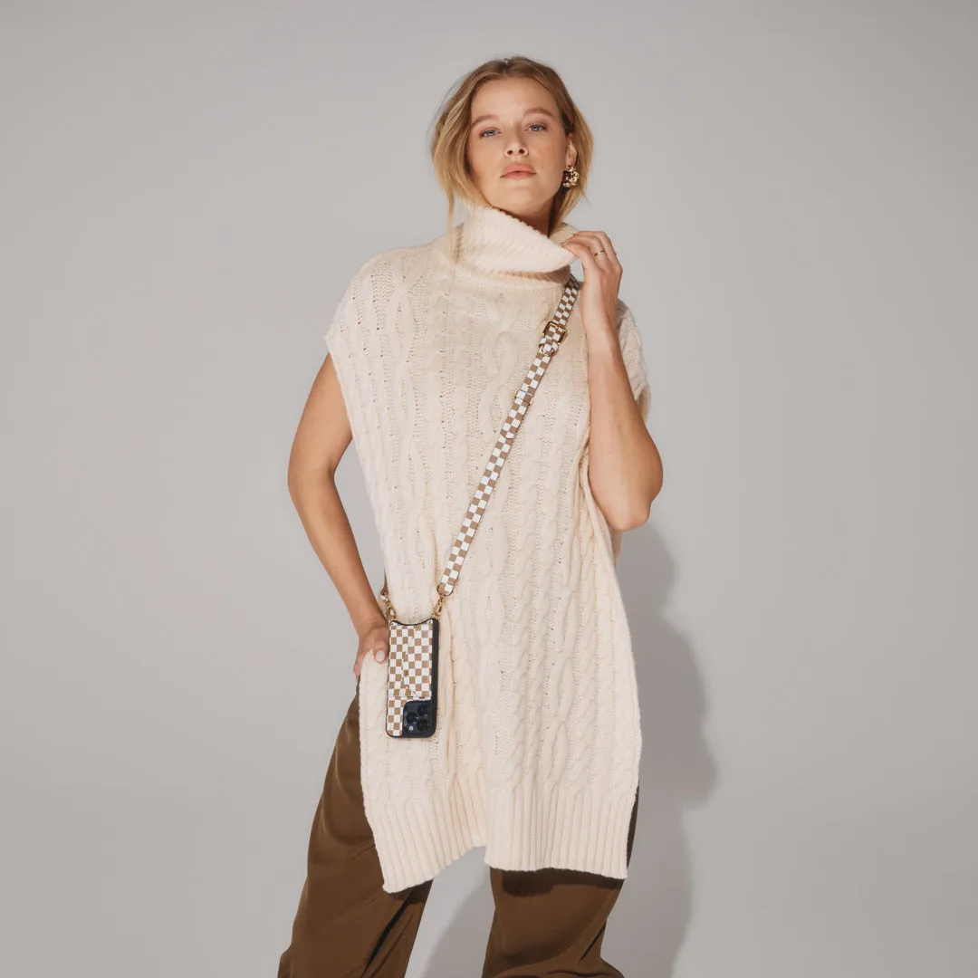 Hailey Expanded Set - Taupe Checker/Gold