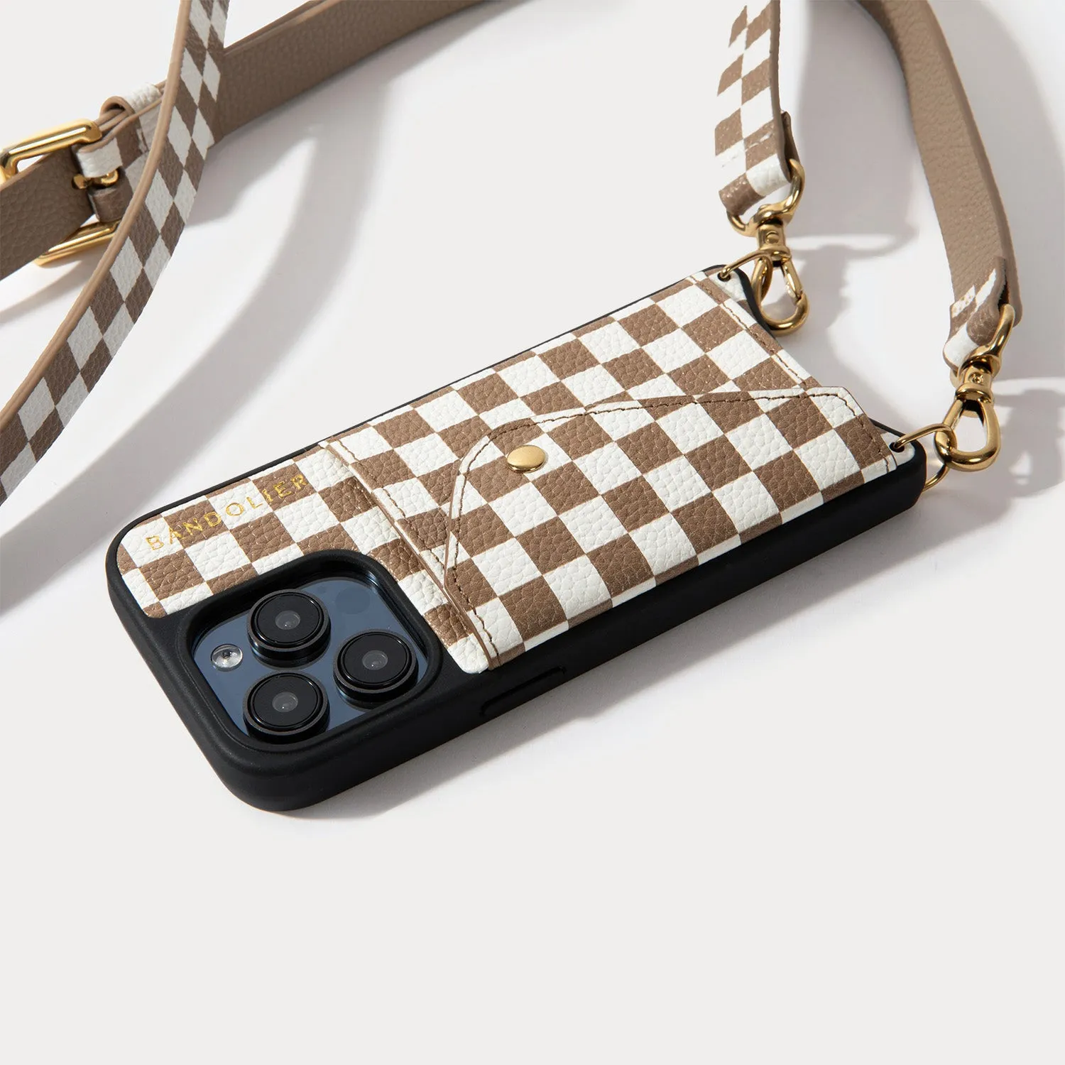 Hailey Expanded Set - Taupe Checker/Gold