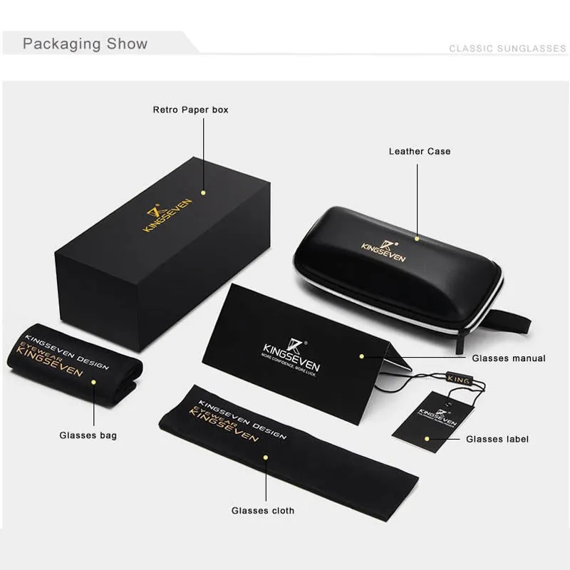 KINGSEVEN Men Luxury Brand Designer Polarized Driving UV400