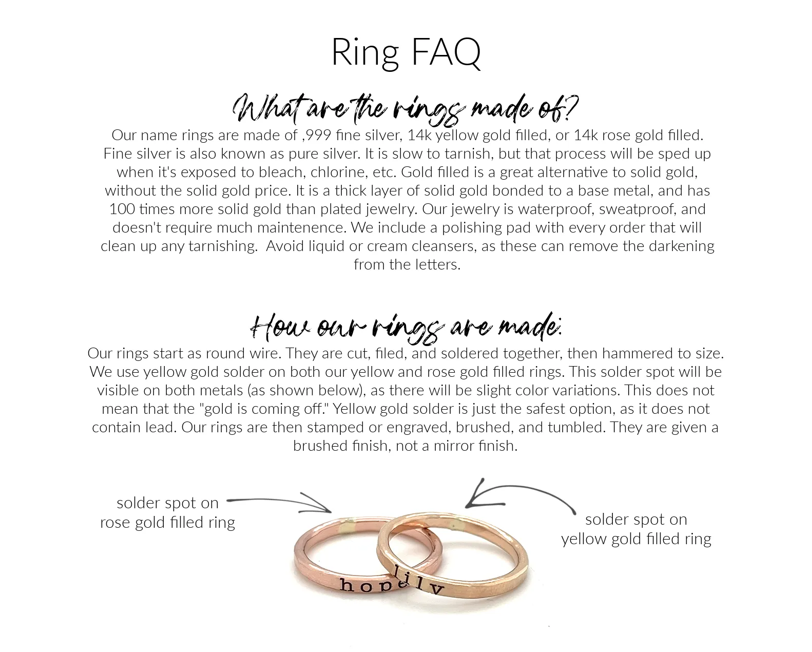 Large February Birthstone Ring