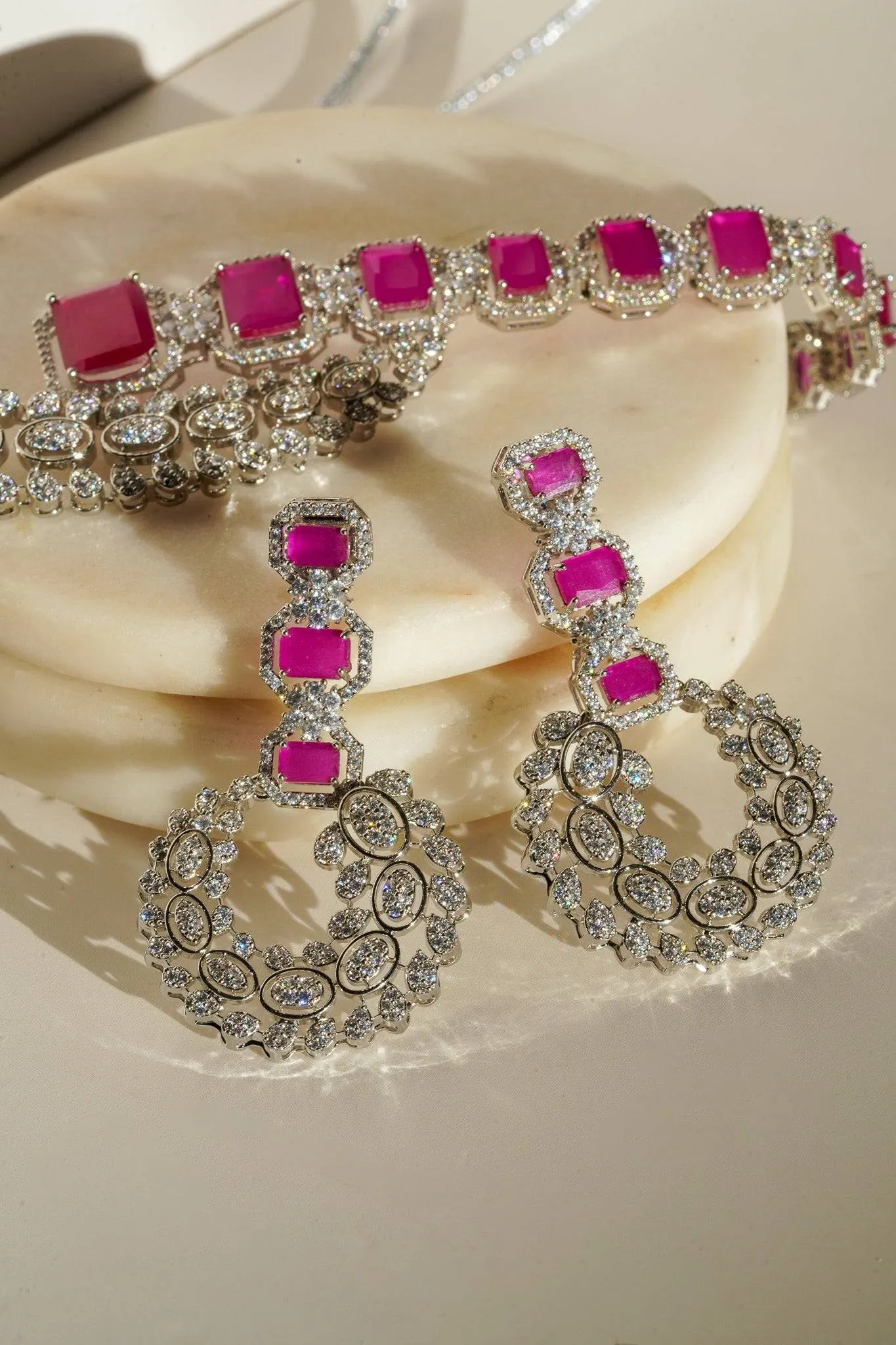 Mahi - Asymmetrical Choker Necklace Set