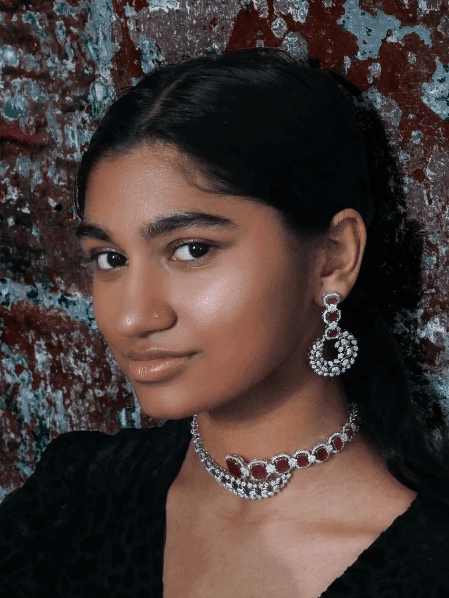 Mahi - Asymmetrical Choker Necklace Set
