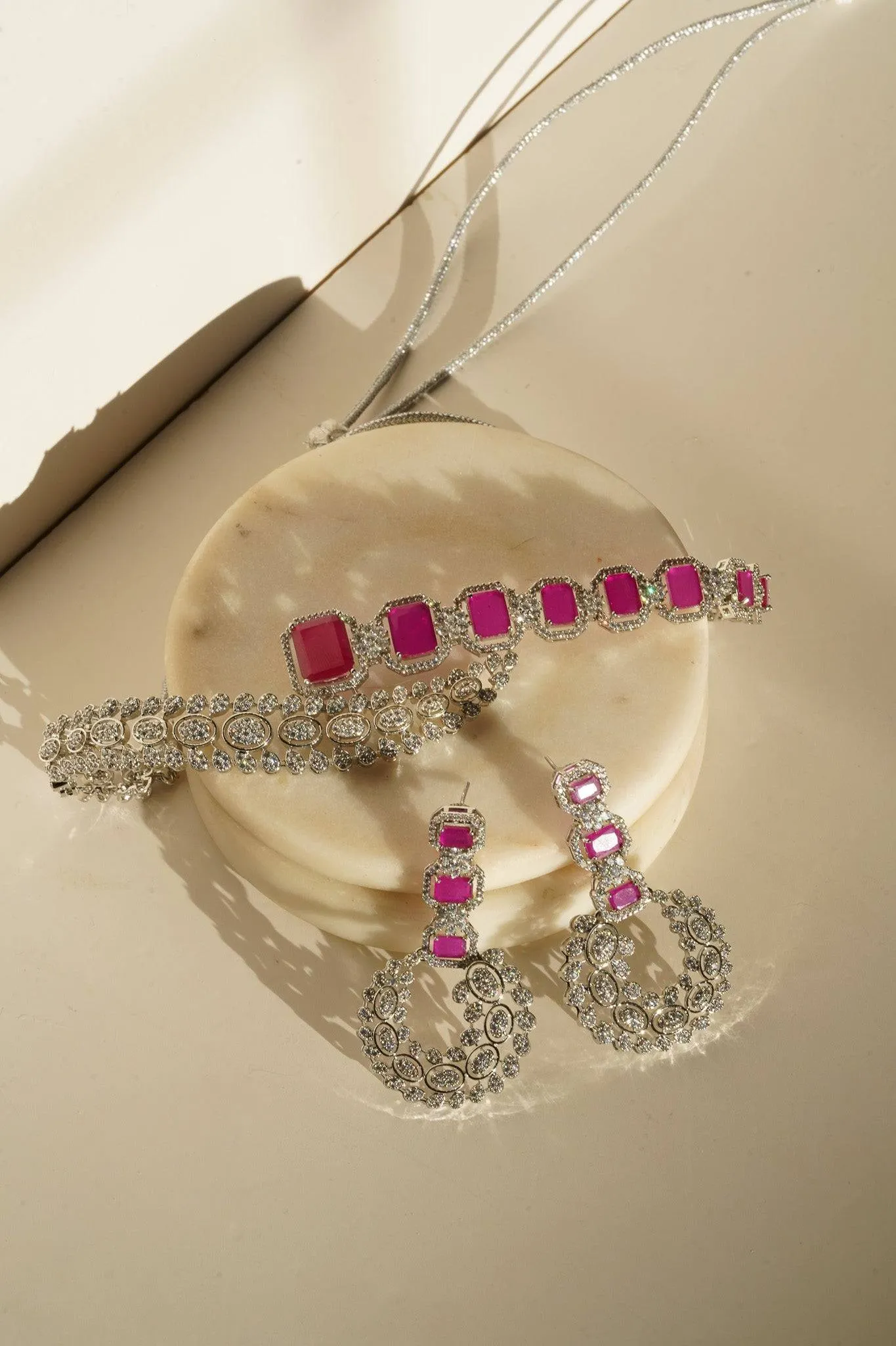 Mahi - Asymmetrical Choker Necklace Set