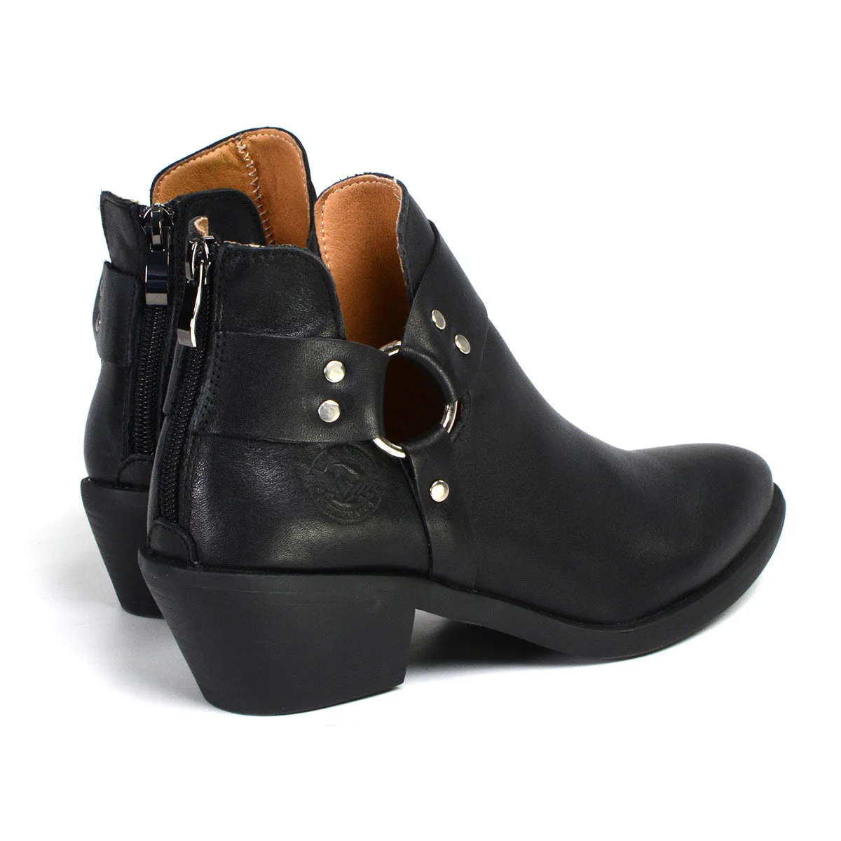 Milwaukee Leather MBL9443 Women's Sleek Black Classic Harness Ring