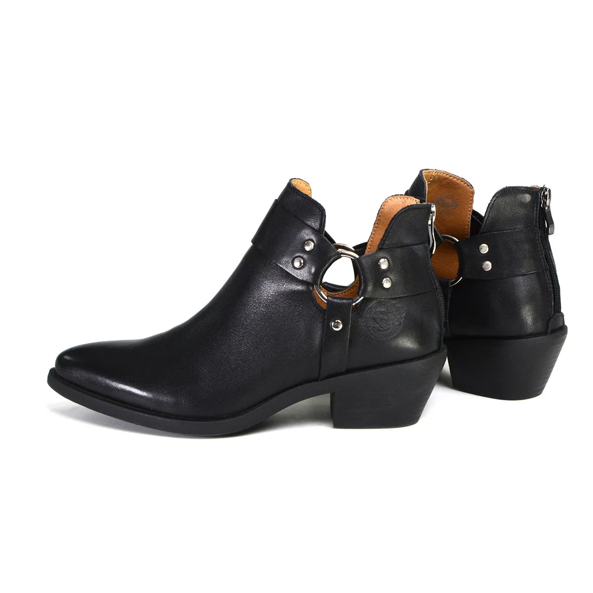 Milwaukee Leather MBL9443 Women's Sleek Black Classic Harness Ring
