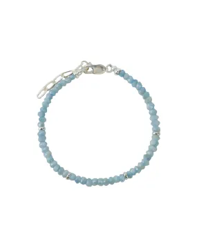 Mystic Blue Topaz 4 Rondelle Bracelet | 3mm