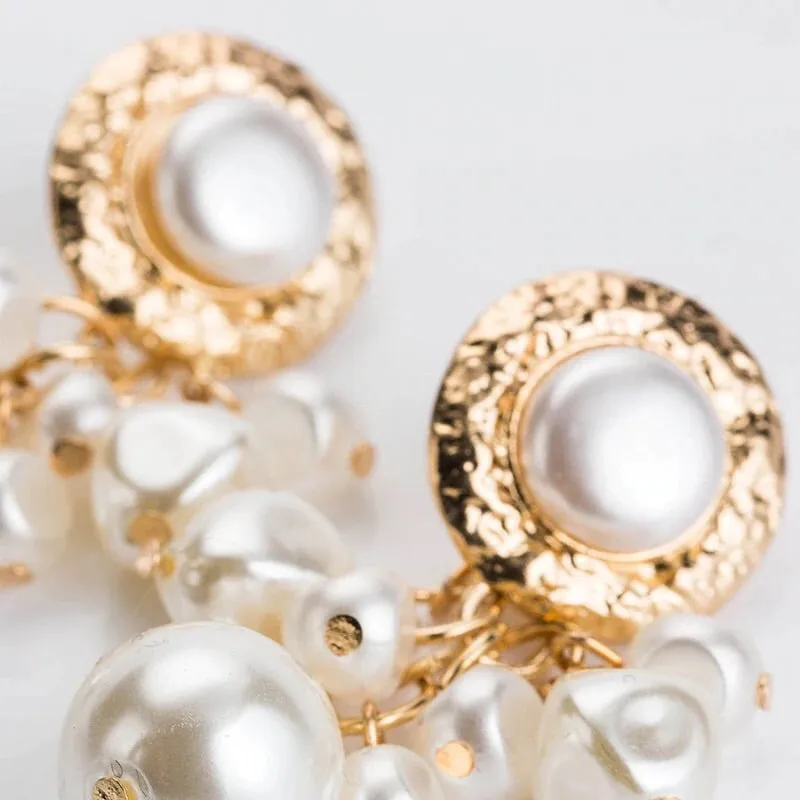 NINA FAUX PEARL EARRINGS