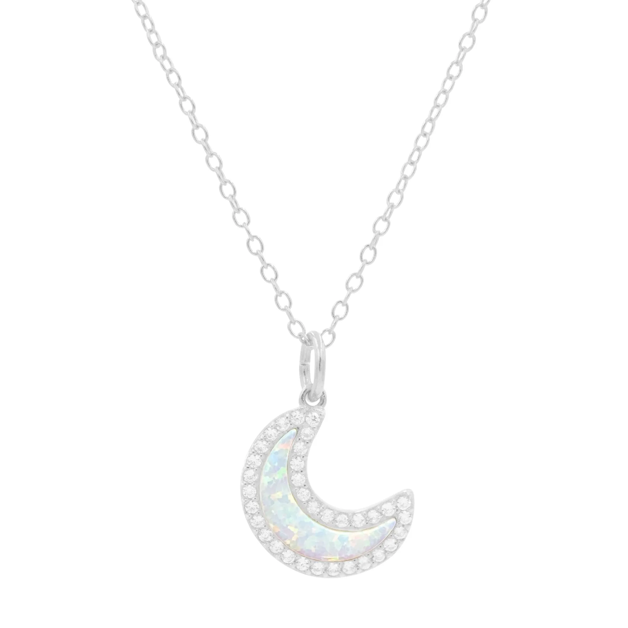 Opal Moon Necklace