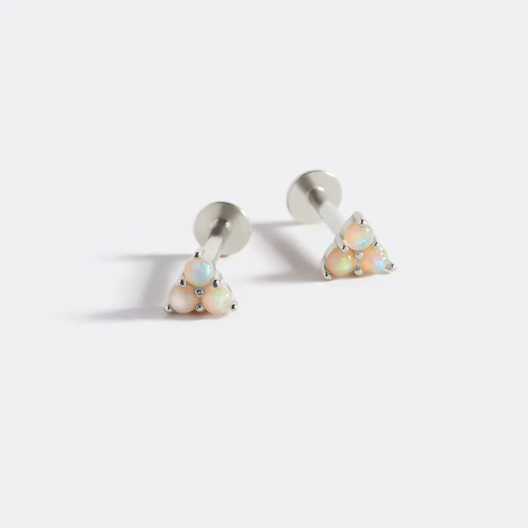 Opal Trio Sleeper Earrings | 18g