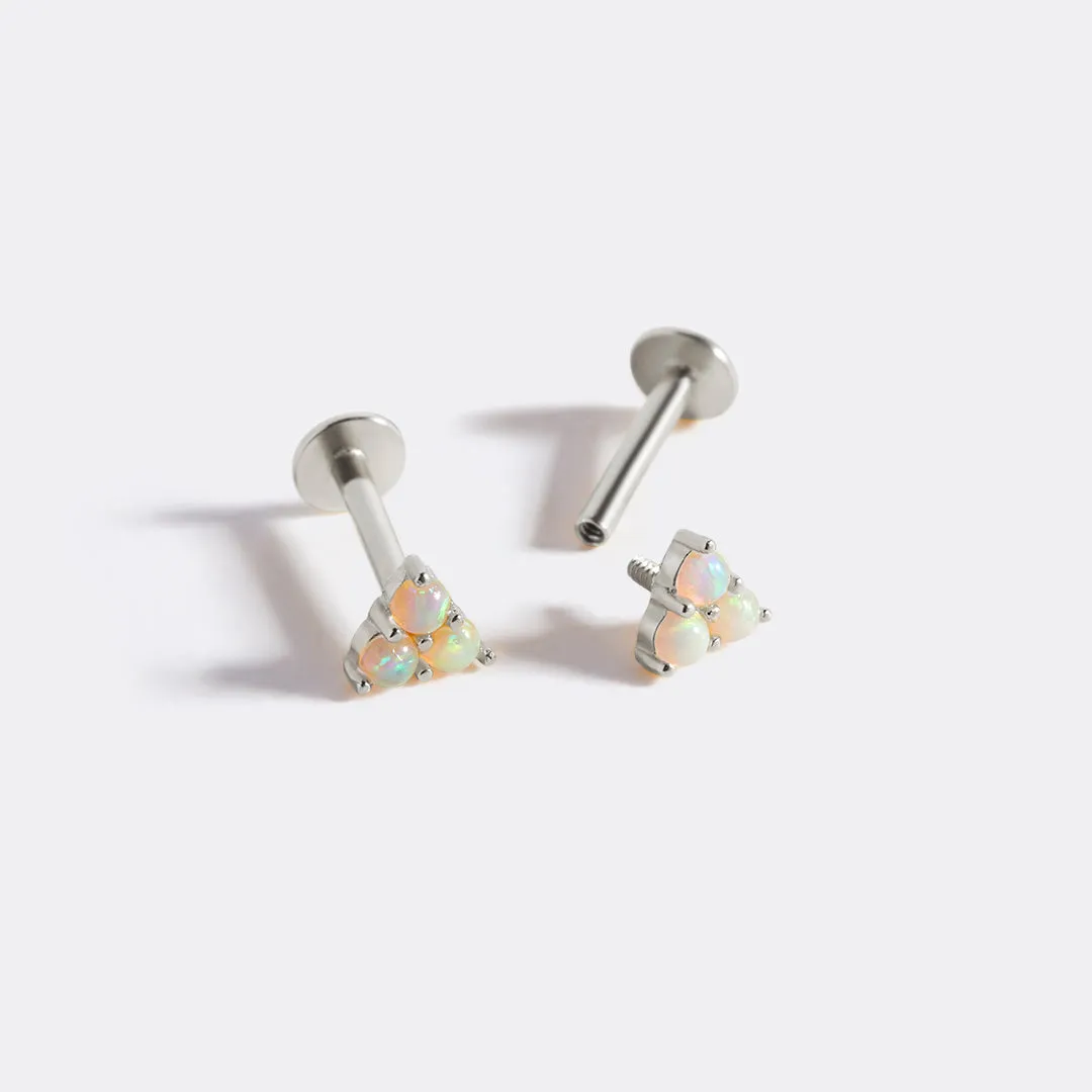 Opal Trio Sleeper Earrings | 18g