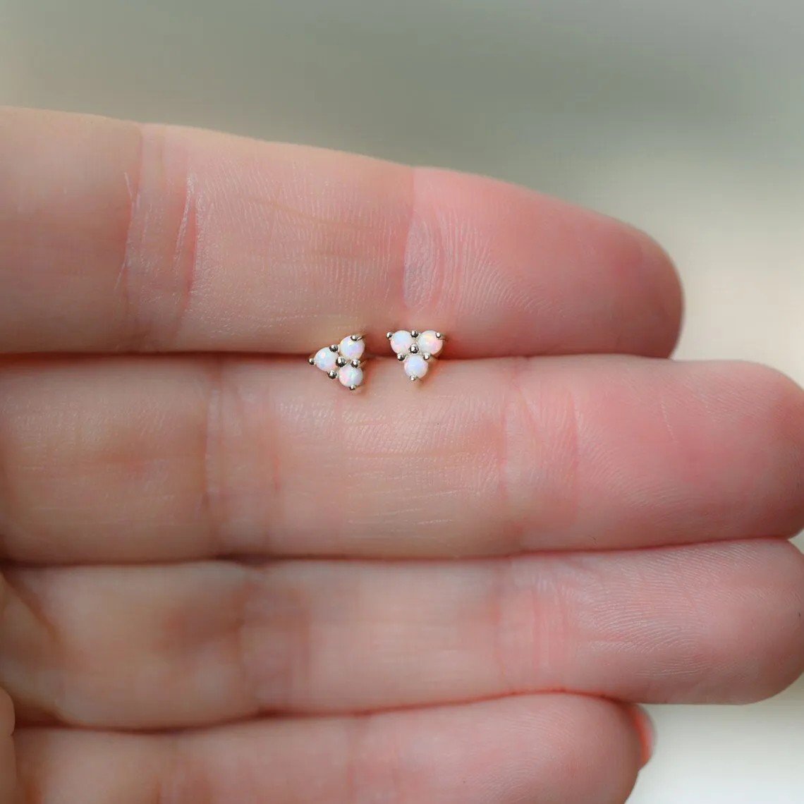 Opal Trio Sleeper Earrings | 18g