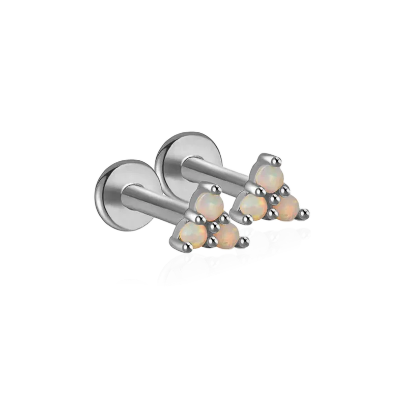 Opal Trio Sleeper Earrings | 18g