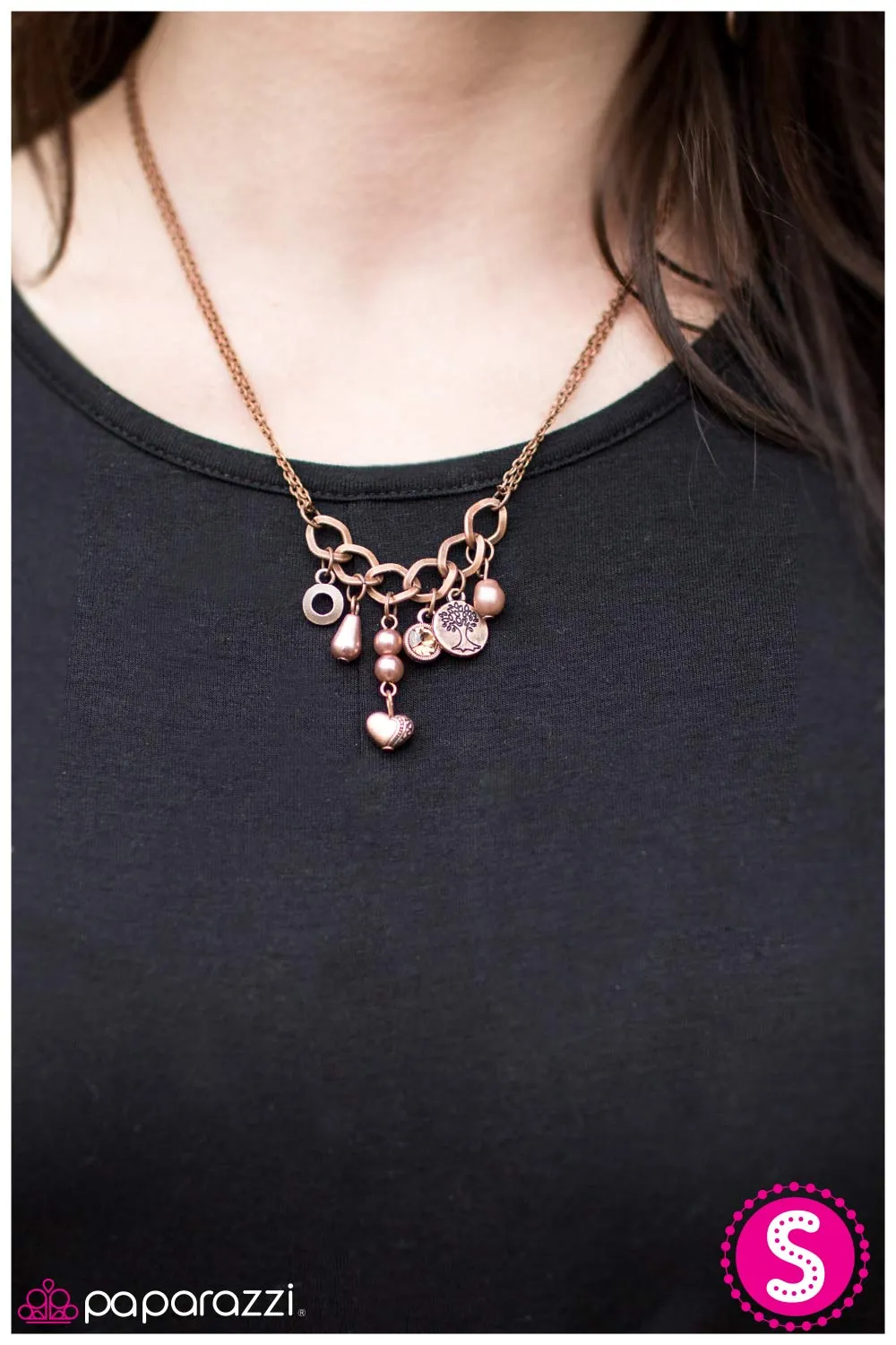 Open Door Jewelry - Blissful Thinking - Copper Necklace - Paparazzi Accessories