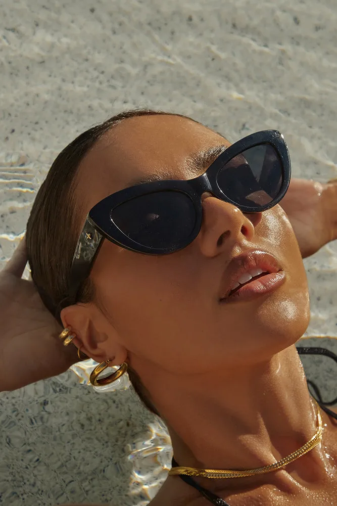 PETA   JAIN Georgina Sunglasses Black