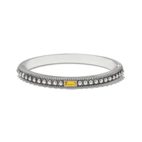 Pretty Tough Gem Light Topaz Hinged Bangle