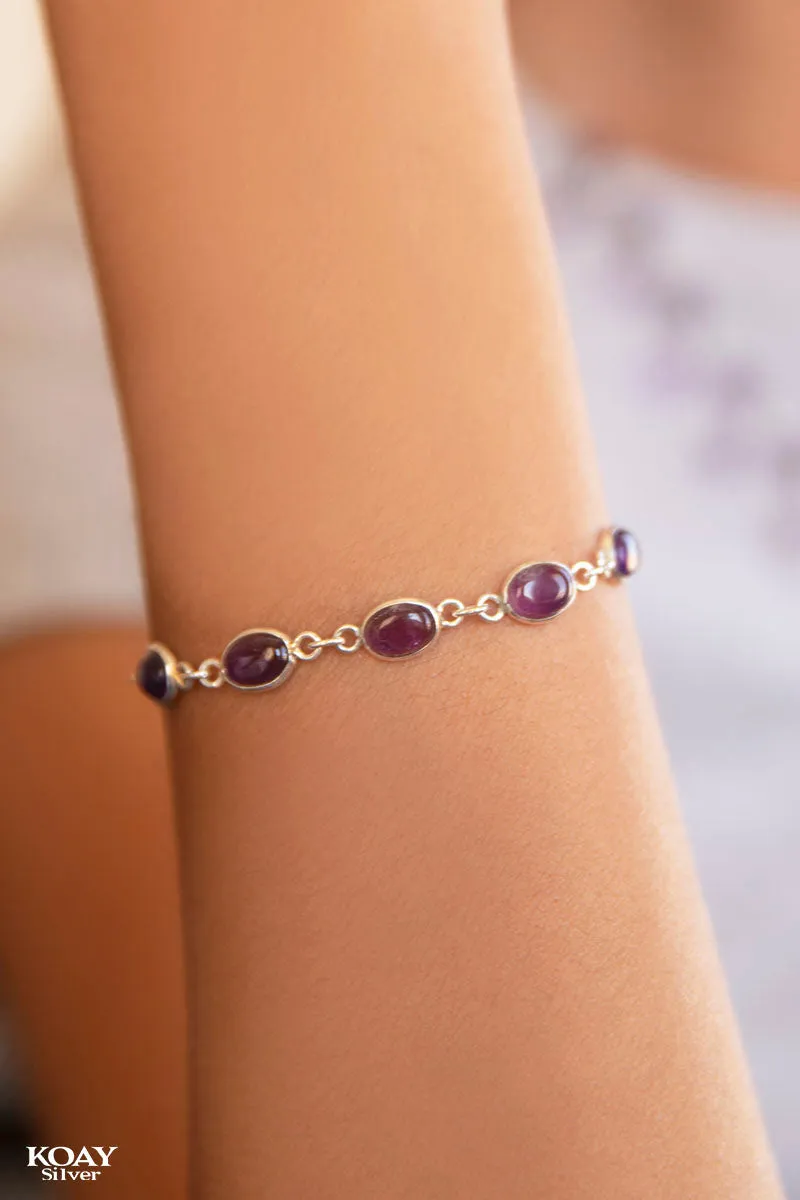 Purple Stones Bracelet