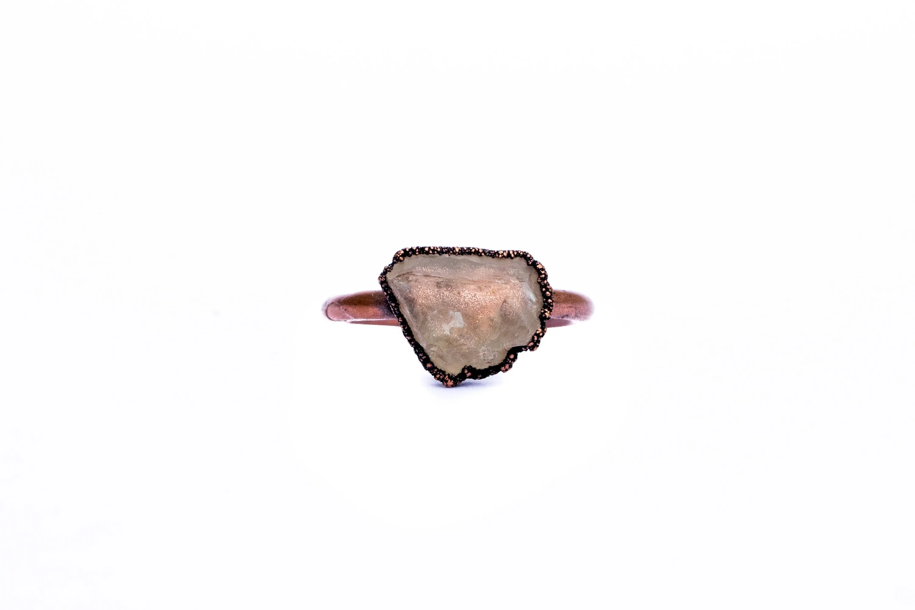 Raw sunstone ring | Sunstone ring