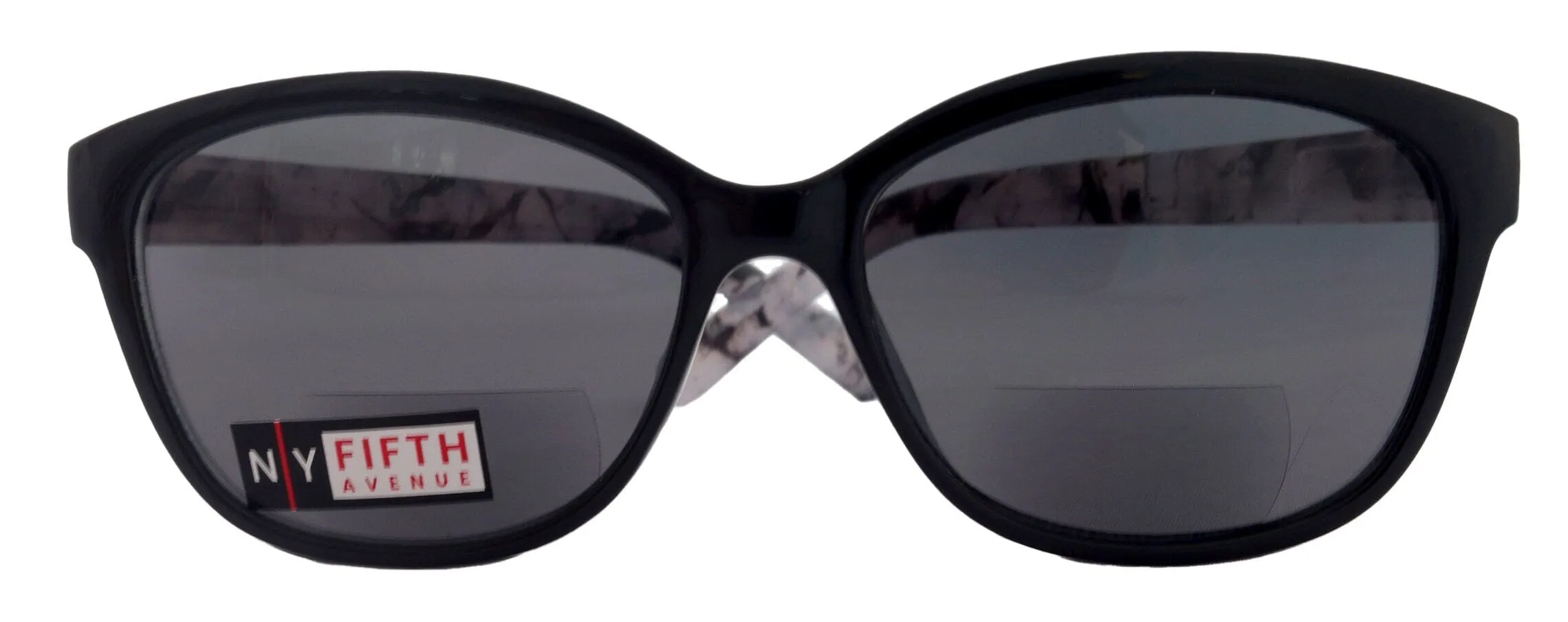 Savannah, High-End Line Bifocal (Clear On Top) Reading Sunglasses for Women OR Non-Bifocal Readers Sunglasses (Black Marble ) NY Fifth Avenue