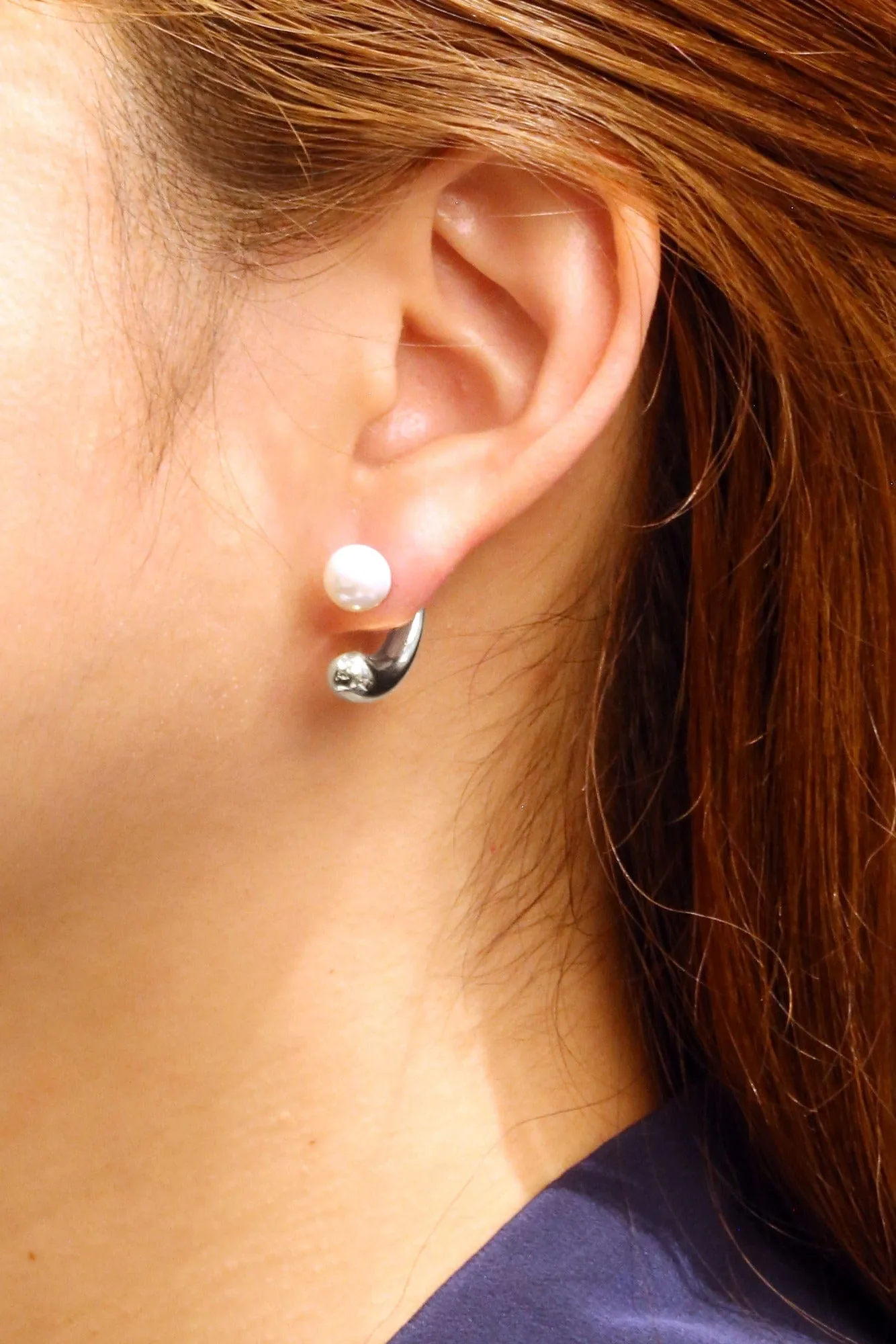 SJE310542 14K Dipped Pearl Post Earrings