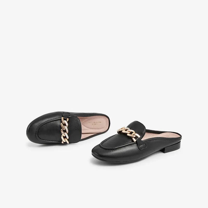 Square Heel Mules