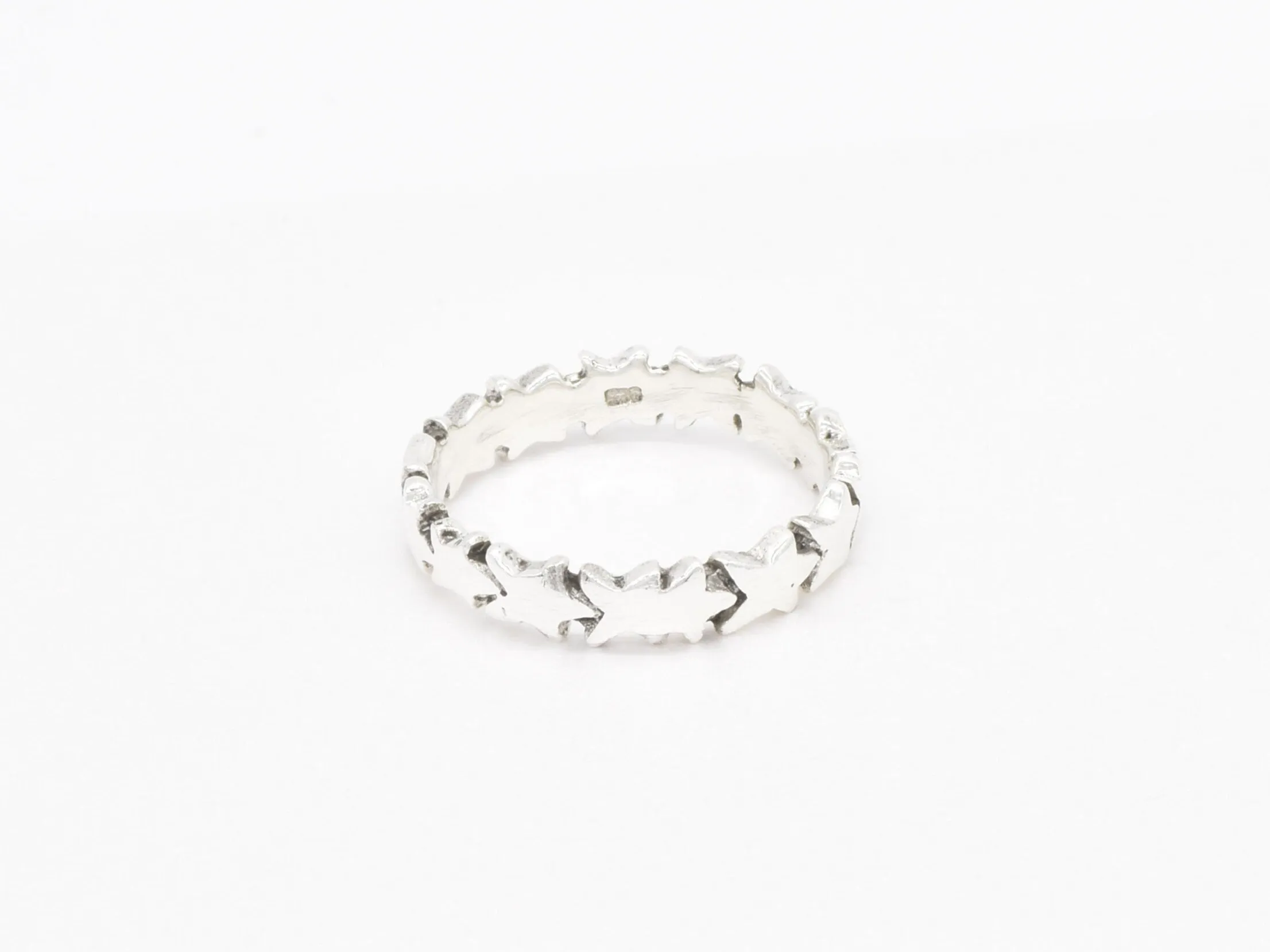 Star Eternity Ring- Silver Star Ring - Silver Infinity Ring