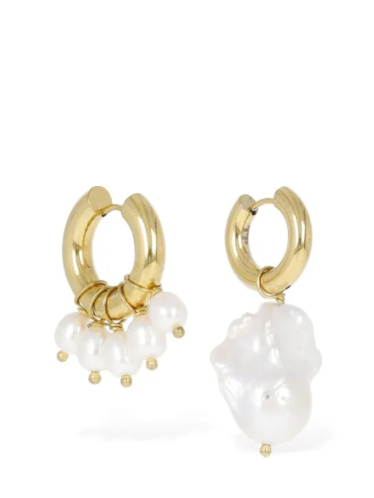 Timeless Pearly   Mismatched pearl earrings 