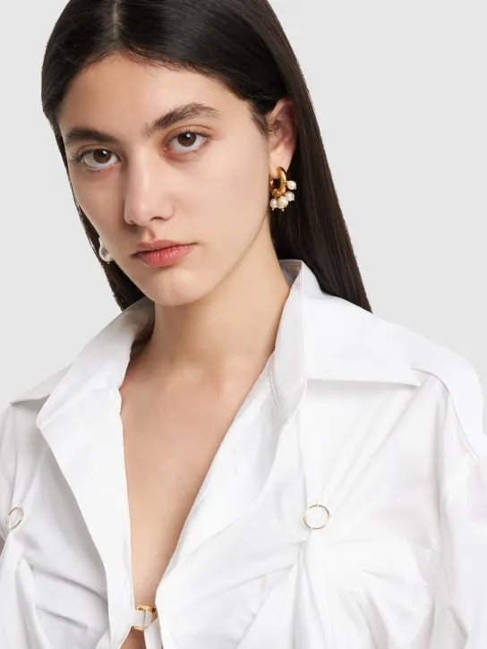 Timeless Pearly   Mismatched pearl earrings 